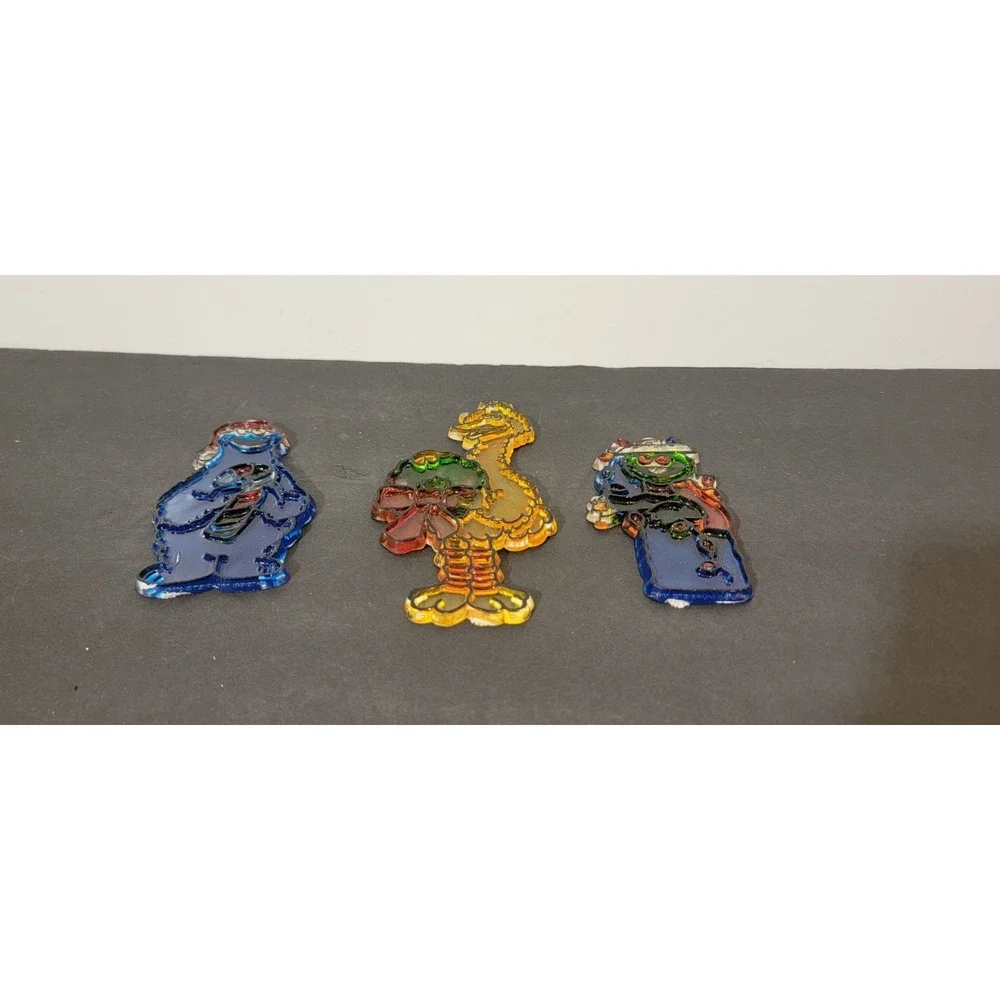 Vintage Sesame Street Christmas Ornaments Muppets‎ Inc Big Bird Earnie Oscar 3
